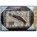 Tablou Panoplie arme,1 pistoale,4 gloante,harta,39x28 cm